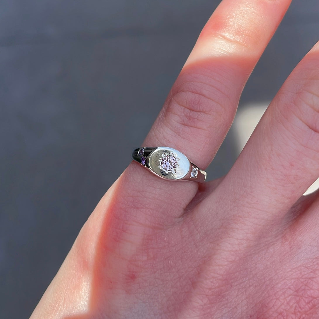 Mini Signet Ring Alexandrite