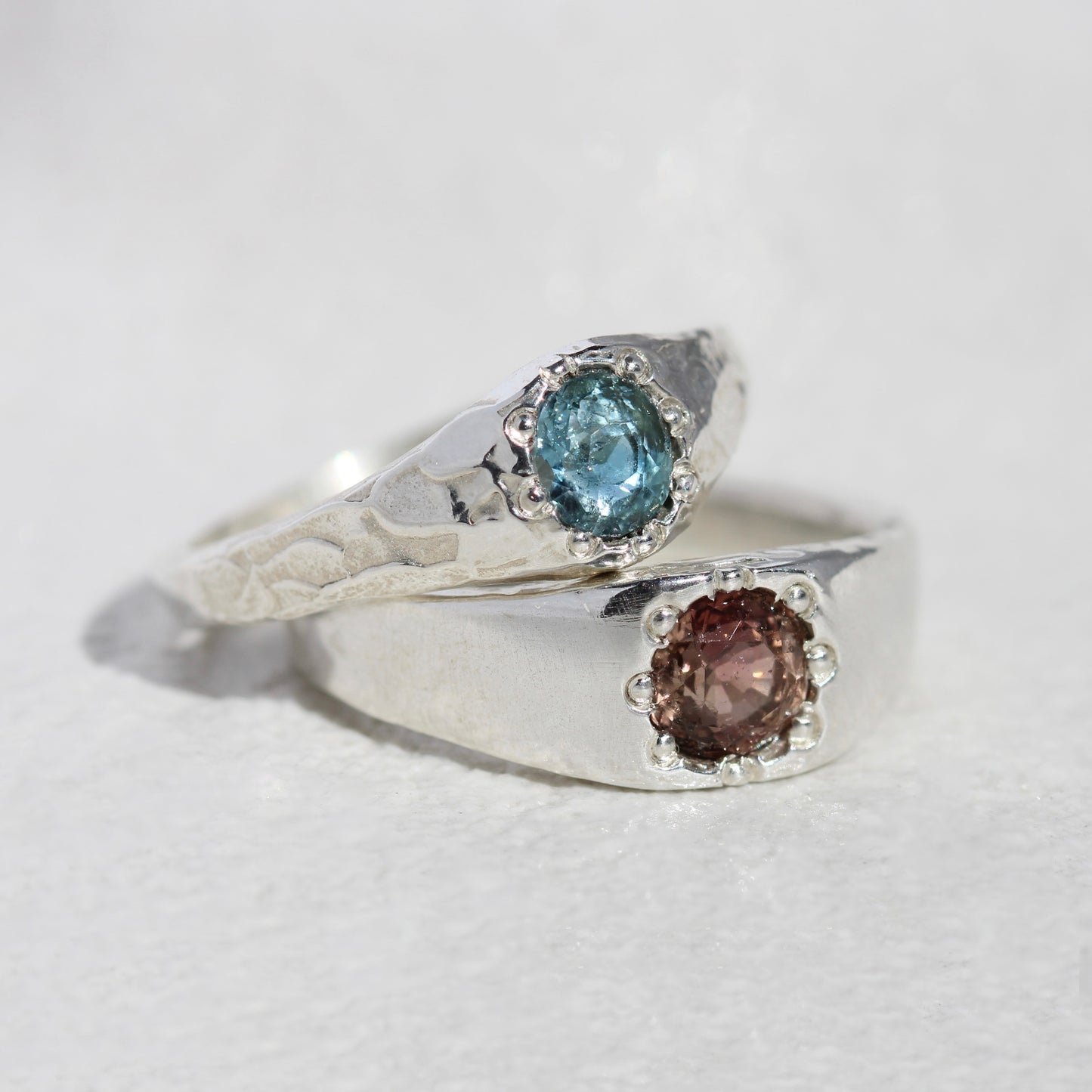 Pink Tourmaline Burst Ring