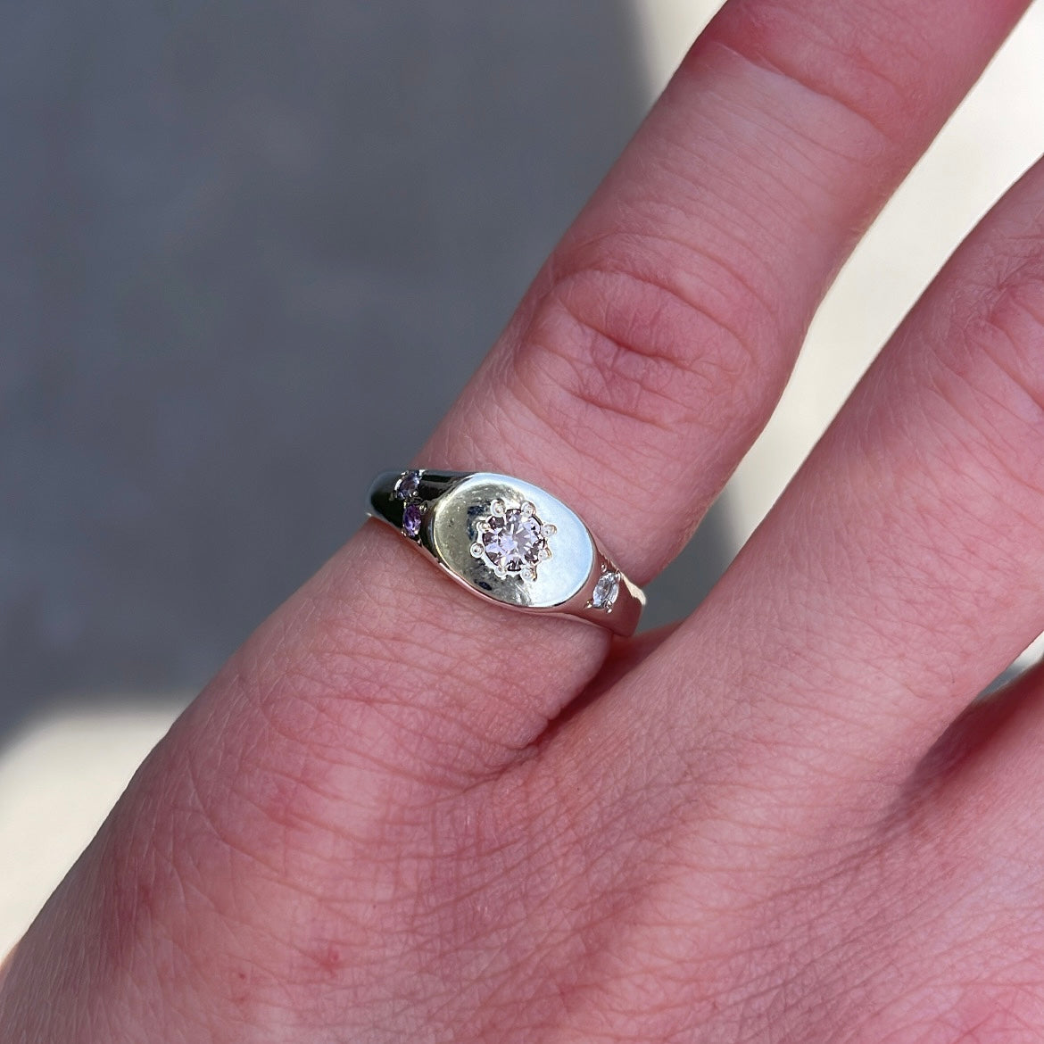 Mini Signet Ring Alexandrite