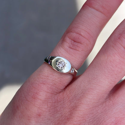 Mini Signet Ring Alexandrite