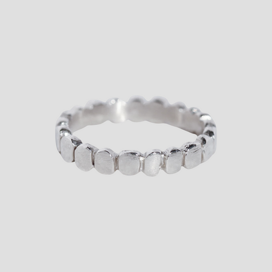 The Pave Band Silver